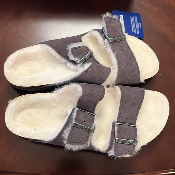 Arizona shearling stormy great Birkenstocks OA - Picture 3 of 4